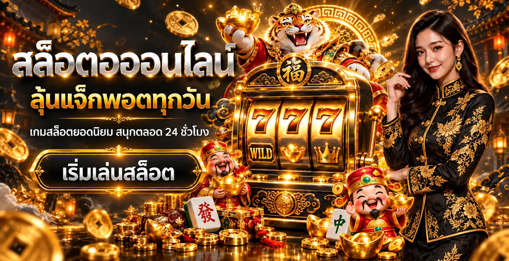 สล็อตออนไลน์ THUAFAST พร้อมสล็อตธีมเสือนำโชค